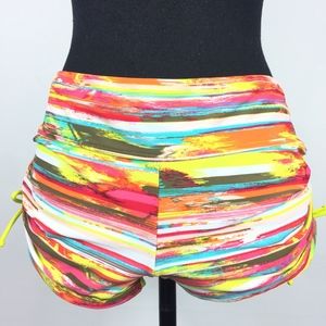 EUC Athleta Swim Boy Shorts Side Tie Size Large